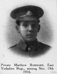 Private Matthew Barnaby