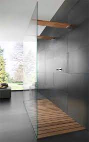 houten vloer in de douche design badkamer badkamer badkamer douche