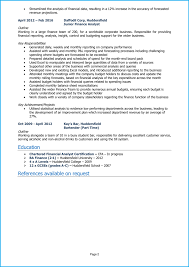 Entry level business analyst resume sample. Finance Business Analyst Cv Example Guide Get Hired