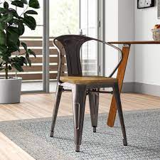 House trim wainscoting metal building home diy home improvement entryway decor round corner baseboards modern baseboards home additions. Industrial Metal Kitchen Dining Chairs You Ll Love In 2021 Wayfair