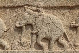Sculpture On Rock Depicting War Scene At 'Mahanavami Dibba' In Hampi, Karnataka, India, Asia Stock Photo, Picture and Royalty Free Image. Image 10017217.
