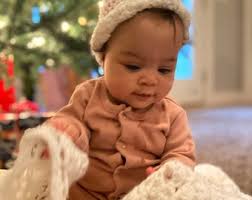 Hand Crocheted Delicate Baby Blanket and Infant Hat