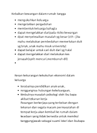 Kunci utama hidup bebas masalah kewangan yang anda boleh buat sekarang. Kebaikan Kewangan Dalam Rumah Tangga