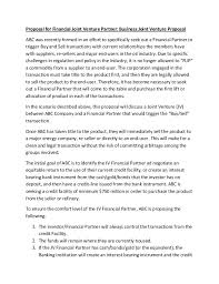 You need to fill online partnership form within the given. Proposal For Financial Joint Venture Partner
