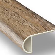 Shop stair nosing and a variety of building supplies products online at lowes.com. Riverwalk Oak Vinyl Waterproof 2 25 In Wide X 7 5 Ft Length Low Profile Stair Nose