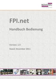 Maybe you would like to learn more about one of these? Handbuch Fpi Net Novotec