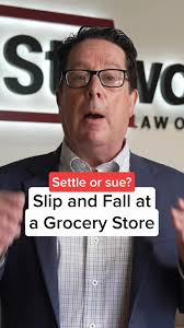 Had a slip and fall at a grocery store and unsure whether to settle or  pursue a lawsuit? Discover the key factors to consider as you weigh your  options.📍, Brent Stewart, Founding Attorney