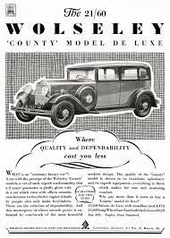 1932 Wolseley 21 60 County Model De Luxe Car Ads Luxury Cars Poster Ads