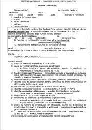 Fisa inmatriculare, declaratie impunere,cerere inmatriculare; Acte Tipizate Scoala Auto Oradea Autozach