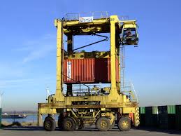 Image result for Shipping container crane vehicle dock