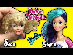 Ikinci El Barbie Donusumu Ve Sac Yapimi Kendin Yap Oyuncak Yap Youtube Barbie Barbie Giysileri Sac