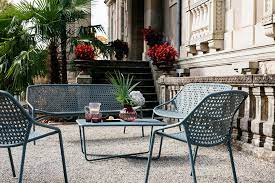 Salon de jardin design fabriqué en france. Croisette Bench Little Bench For Outdoor Living Space