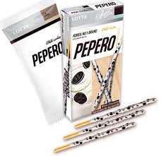 Cocoa mass and flour are the key components to make a package of pepero. Pepero White Cookie Lotte ë¡¯ë° ë¹¼ë¹¼ë¡œ 32g Kj Market