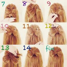 実は簡単自分の髪でリボンを作ると誰でもかわいい髪型にhair