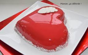 Agar agar ~ prettiest virgin. Bavarois Coeur Bombe Et Glacage Miroir