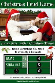 Test your christmas trivia knowledge in the areas of songs, movies and more. Christmas Feud Party Game