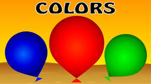Falling Colorful Balloons Video For Kids To Teach Colors Names By Little Teaching Colors Coloring For Kids Color Lessons