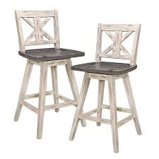 Browse selection of counter high bar stools for your dining room and kitchen, in various colours and styles, in a range of fabrics and always at attractive. Homelegance Amsonia 24 Inch 360 Swivel Bar Pub Kitchen Counter Height High Dining Chair Stool Set Distressed White And Gray 2 Pack Target