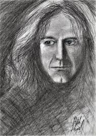 I am an artist and this is a portrait I did of Robert Plant, vocalist and  member of the rock group, "Led Zeppelin".