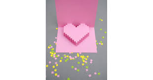 See more ideas about card templates, pop up card templates, card tutorials. Pixel Pop Up Heart Valentine S Printable 50 Free Printable Valentine S Cards That Aren T Corny Popsugar Smart Living Photo 15