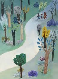 3 Being On Path In Woods Hyunyoung Kim Wood Illustration Watercolor Illustration Painting Illustration