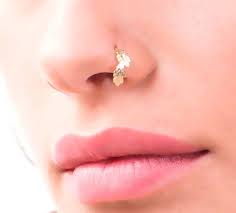Unique Nose Ring Nose Ring Nose Piercing Nose Stud Indian Etsy In 2020 Unique Nose Rings Gold Nose Rings Nose Jewelry