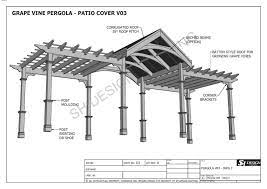 17 99 Aud Grape Vine Outdoor Pergola Patio Cover Veranda V3 Full Building Plans Ebay Home Garden Pergola Patio Outdoor Pergola Pergola
