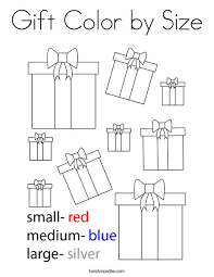 Printable coloring pages are also included if you prefer to color with paper and crayons. Gift Color By Size Coloring Page Twisty Noodle