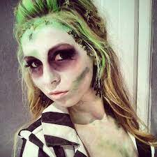 Halloween, halloween costume, halloween makeup, costume makeup, beetlejuice costume. Beetlejuice Chic Halloween Costume Chic Halloween Diy Halloween Costumes For Women