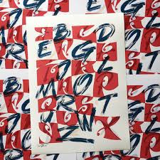 Type the alphabet as fast as you can! A L P H A B E T 4 1 Digital Print Series On Behance
