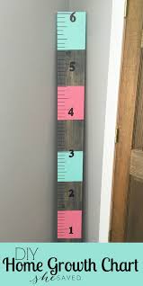 Easy To Make Wooden Childs Home Growth Chart Frugal And