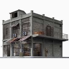 3d Model Game Store Building 02 Royalty Free Download 3d Squirrel In 2020 Scale Model Architecture 3d Model Architecture Building