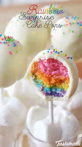 Surprise Rainbow Cake Pops Recipe Rainbow Cake Pops Savoury Cake Cake Pops