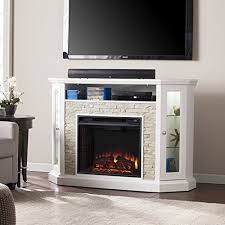 Made of engineered wood and decorative laminate. 8 Best Entertainment Centers With Built In Fireplaces