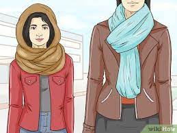 Scarf room's hannah shows you how to tie your scarf in the jacket, for when you want a totally different way of wearing your scarf.she is using the blue hear. 3 Ways To Wear A Scarf With A Jacket Wikihow