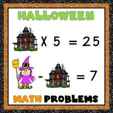 Math may feel a little abstract when they're young, but it involves skills t. Halloween Math Worksheets Logic Puzzles With Pictures Easy Mode
