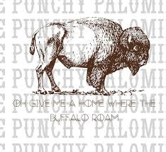 Where the Buffalo Roam Western Digital Download - Etsy