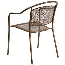 Flash Furniture Indoor Outdoor Steel Patio Arm Chair With Round Back Multiple Colors Walmart Com Flash Furniture Wooden Patio Chairs Plastic Patio Chairs