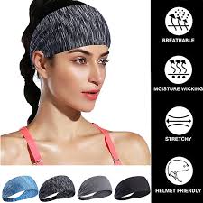 Buy Sports Headband , Headband, Sweatband, Non Slip Headwear Head Band,  Turban Wintaer Headband for Football, Basketball, Soccer, Tennis, Yoga and  Golf 4 Packs Online at Low Prices in India