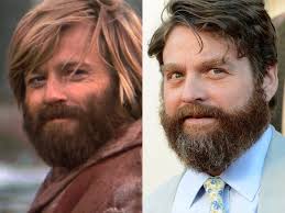 It's uncanny how beards can make these 2 actors look almost identical!  #RobertRedford #zachgalifianakis #beards #clone #actor