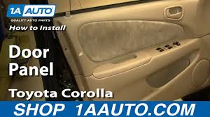 Table 1 shows the 4 most common latches/locks/linkage problems. How To Remove Door Panel 98 02 Toyota Corolla Youtube