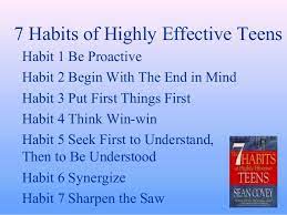 26 healthy habits that really aren't so healthy getty images from magazine headlines to wise words from our mother, we&aposre constantly bombarded with tips to keep our health in check. 7 Habits Of Highly Effective Teens