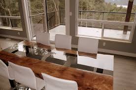 Victoria extendable table in dekton orix, with multi colour candy chairs in ultra faux leather, as recently delivered to one of our clients. Live Edge Design Victoria Bc Novocom Top