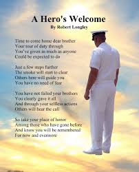 A Hero S Welcome Navy White Uniform Version Memorial Poem Police Memorial Memorial Poems Fourth Of July Crafts For Kids