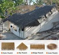 Waterproof Fireproof Synthetic Thatch Roof HDPE