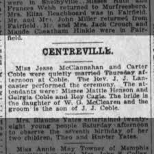 Carter Coble and Jesse McClannahan married