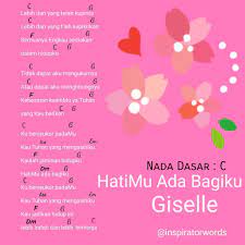Chord Gitar Dan Lirik Hatimu Ada Bagiku Giselle Inspirator Words Tuhan Bersyukur Pengukur
