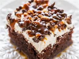 Pour over the cake, trying to fill in the holes. Vintage Christmas Poke Cakes Recipes Mommy S Kitchen Is A Texas Food Blog Featuring Classic Red And Green Holiday Poke Cake Kraft Recipes