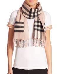 Free people metallic zip up cardigan. Burberry Reversible Metallic Check Cashmere Scarf 650 Saks Fifth Avenue Lookastic
