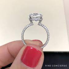 Devon Windsor S Diamond Engagement Ring Took 1 Month To Make It S Easy To See Why Micro Pave Engagement Rings Cute Engagement Rings Diamond Engagement Rings